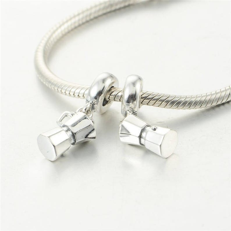 Coffee Lovers Dangle Charm Coffee Pot Charm 100 925 Etsy