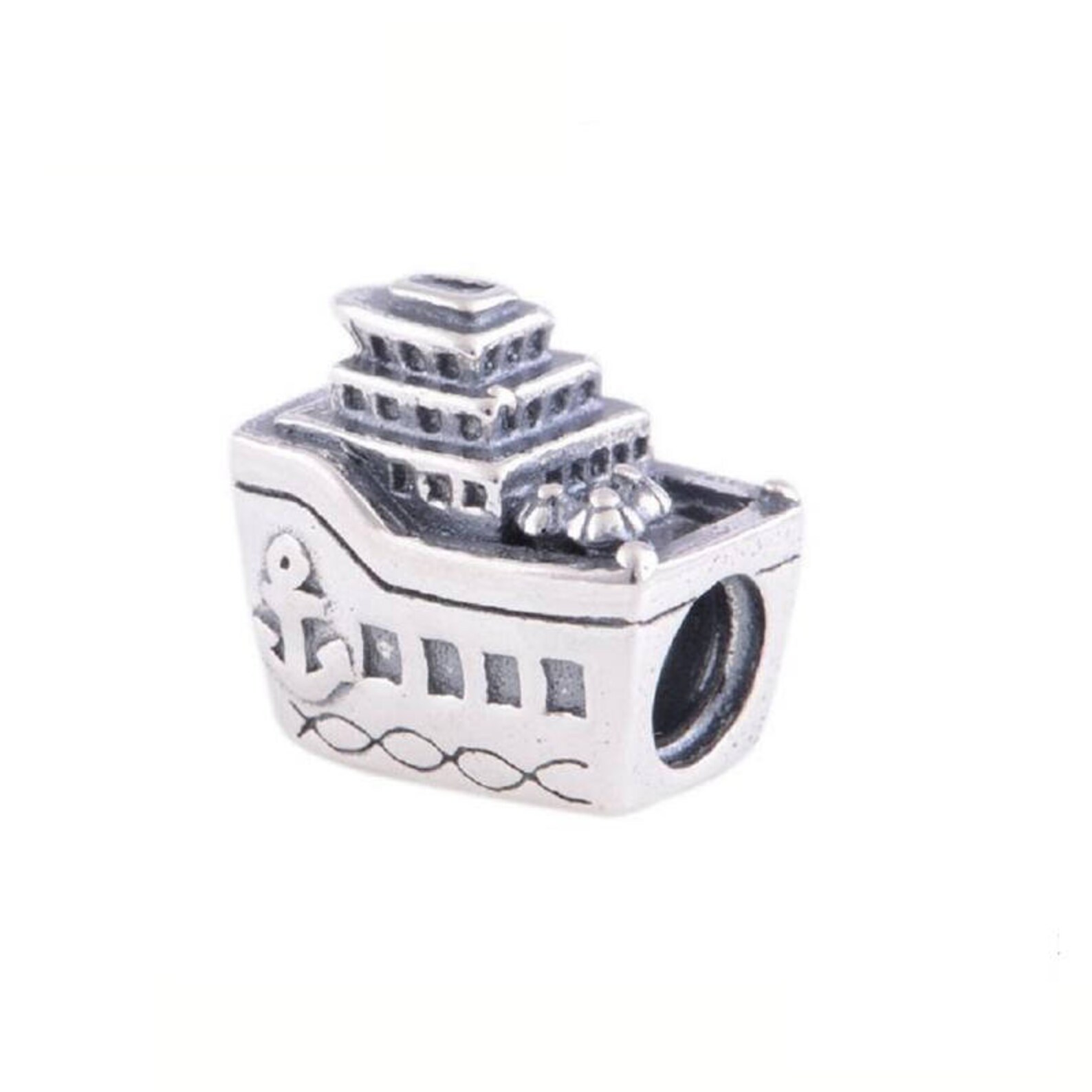 Cruise Ship Travel Charm All Aboard Charm 100 925 Sterling Etsy