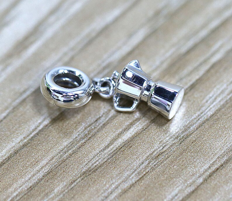Coffee Lovers Dangle Charm Coffee Pot Charm 100 925 Etsy