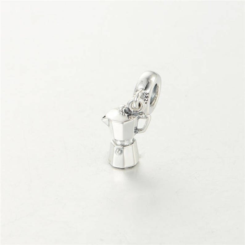Coffee Lovers Dangle Charm Coffee Pot Charm 100 925 Etsy