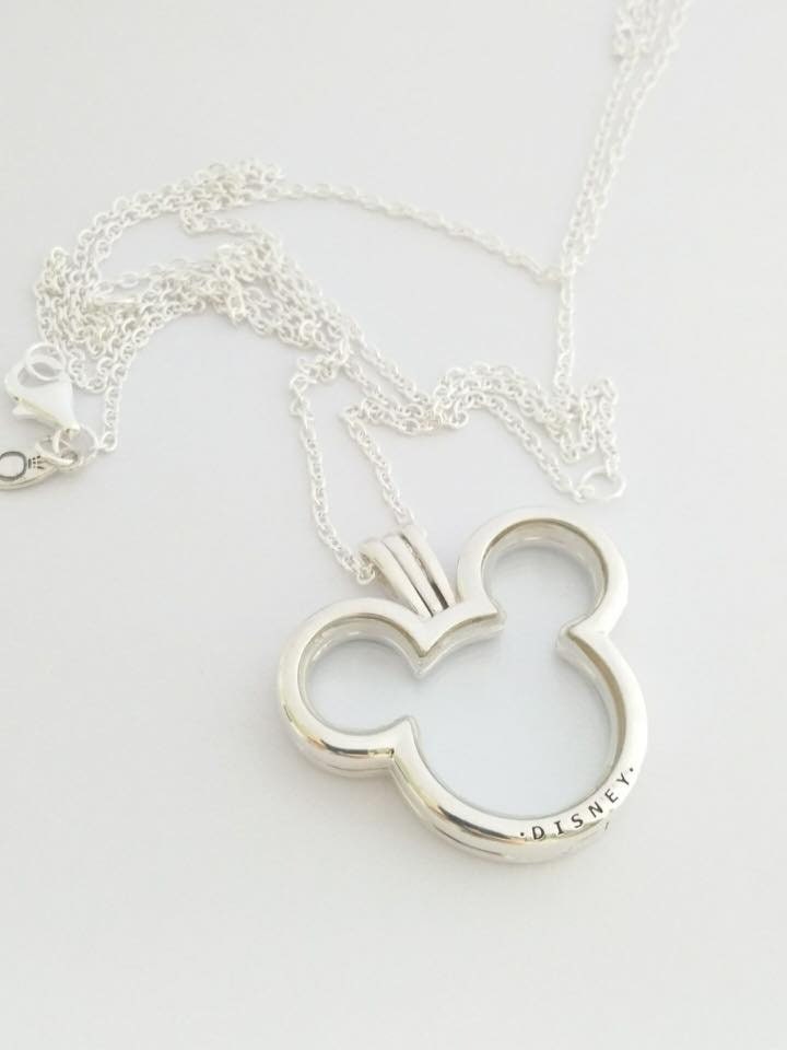 Disney Mickey Floating Locket 100% 925 