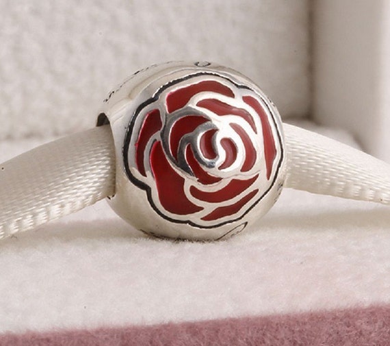 Rose Charm Disney Belle Enchanted Rose Pandora Disney Beauty And
