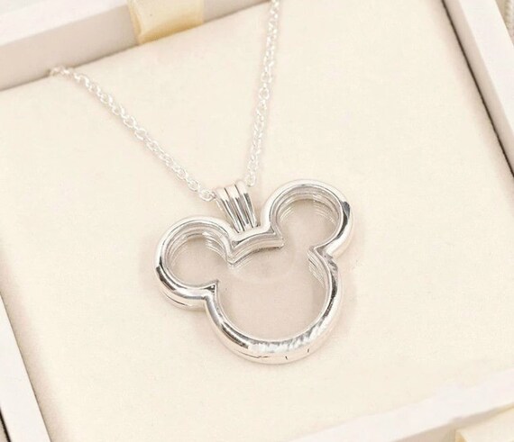 Disney Mickey Floating Locket 100% 925 