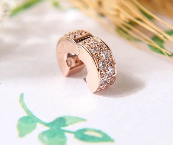Shining Elegance Clip Charm Rose Gold 