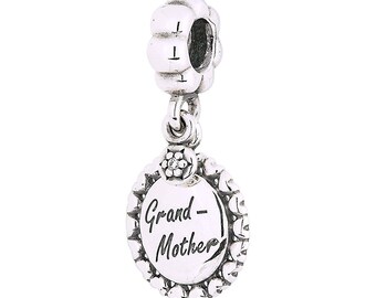 Grandmother Dangle Charm 100% Sterling 