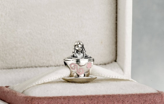 Disney Alice in Wonderland Teacup Charm 925 Sterling Silver & | Etsy Disney Alice in Wonderland Teacup Charm 925 Sterling Silver & | Etsy