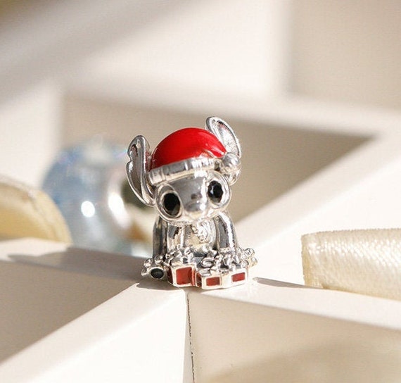 Disney Stitch Christmas Charm 100% 925 Sterling Silver & Red | Etsy Disney Stitch Christmas Charm 100% 925 Sterling Silver & Red | Etsy