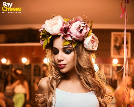 big flower crown