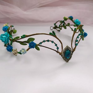 Elven fairy crown Elf tiara Elven wedding headpiece Elvish crown