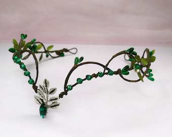 Elven fairy crown Woodland elf crown Elven tiara Elven circlet headpiece