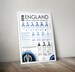 England Cricket World Cup 2019 Winners Stats Print Poster Wall Art 