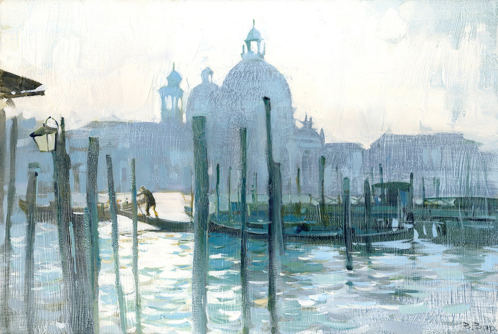 Italian city Painting on canvas Venice painting Italian Etsy