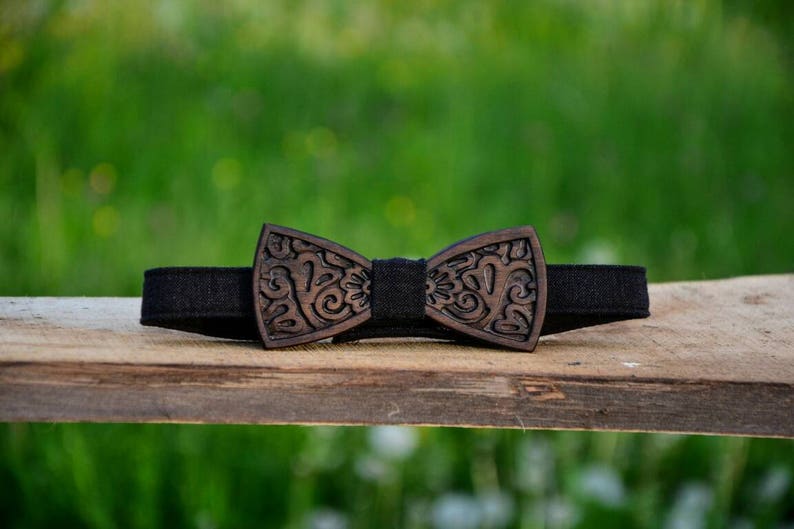 Wooden Bowtie Wooden Bow Tie Wood Bowties Gift for Men Etsy