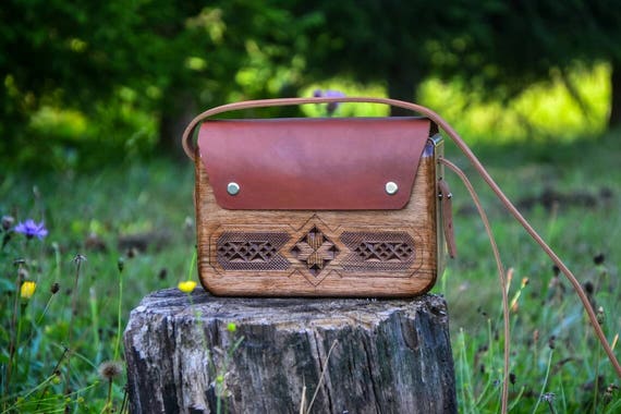 Woman Wood Bag desert Legends Wooden Bag Wood Bag Leather Handmade Bag Shoulder Bag Purse Messenger Bag Women Handbag Woodbag Clutch Gift Etsy