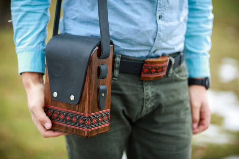 Woodbag Wooden Bag Wood Bag Leather Handmade Bag Wood Woman Etsy