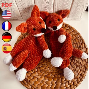Fox Lovey Crochet Pattern – Roni Fox Crochet Pattern, Amigurumi Comforter