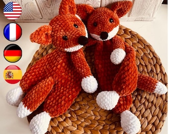 Fox Lovey Crochet Pattern – Roni Fox Crochet Pattern, Amigurumi Comforter