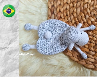 Ovelha Lovey Receita  de Amigurumi por AlisiaToys, arquivo PDF tutorial, presente de edredom de para bebê recém-nascido