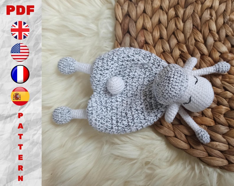 Lamb Lovey Crochet Pattern Easy Sheep amigurumi pattern Etsy