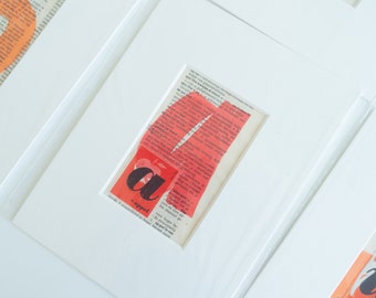 Unique screenprints with a letter/number