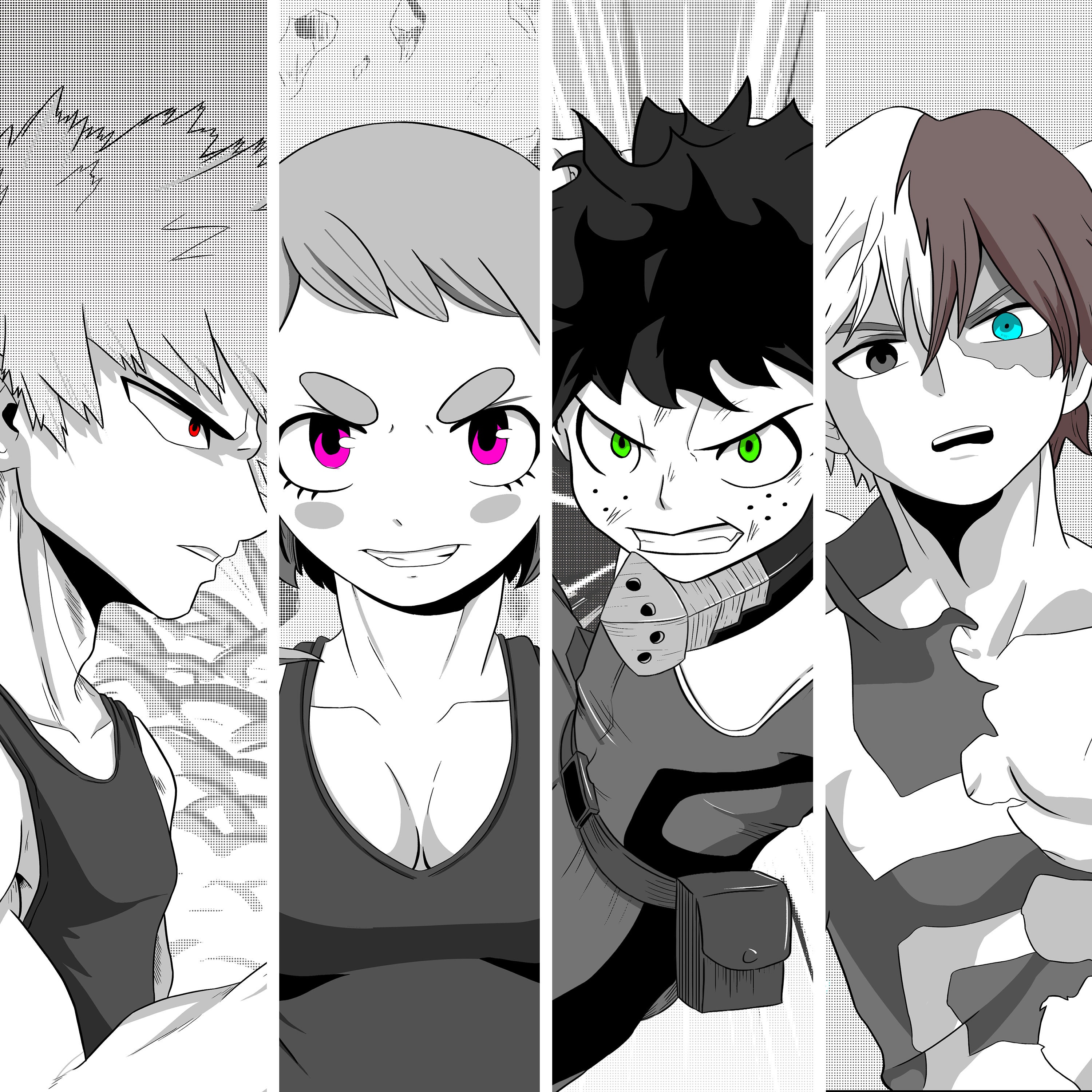 My Hero Academia Deku Bakugo Uraraka Todoroki Anime Etsy