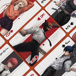 CH41NS4W M4N Anime Inspired Playing Cards - Designed in Australia