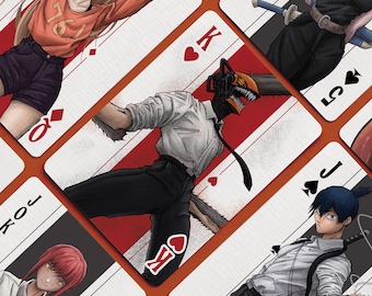 CH41NS4W M4N Anime Inspired Playing Cards - Designed in Australia