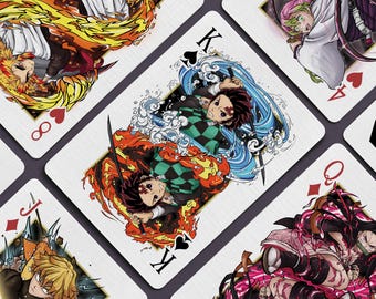 D3M0N SL4Y3R Anime Inspired Playing Cards - Designed in Australia