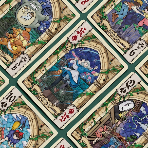 Naipes STUD10:GH18L1 inspirados en el anime - Diseñados en Australia