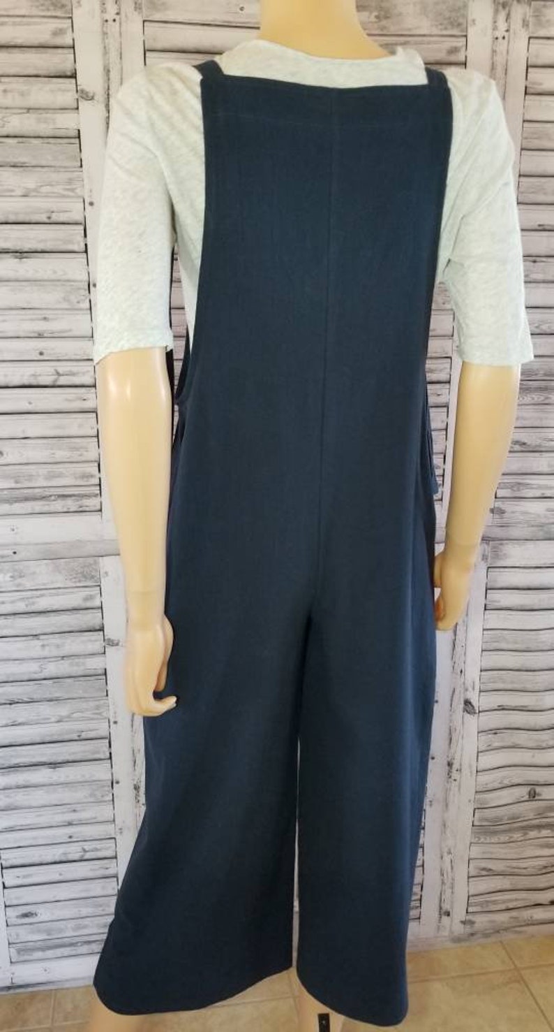 Overalls in medium weight cotton gauze. Tie straps side seam Etsy