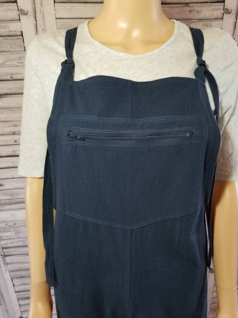 Overalls in medium weight cotton gauze. Tie straps side seam Etsy
