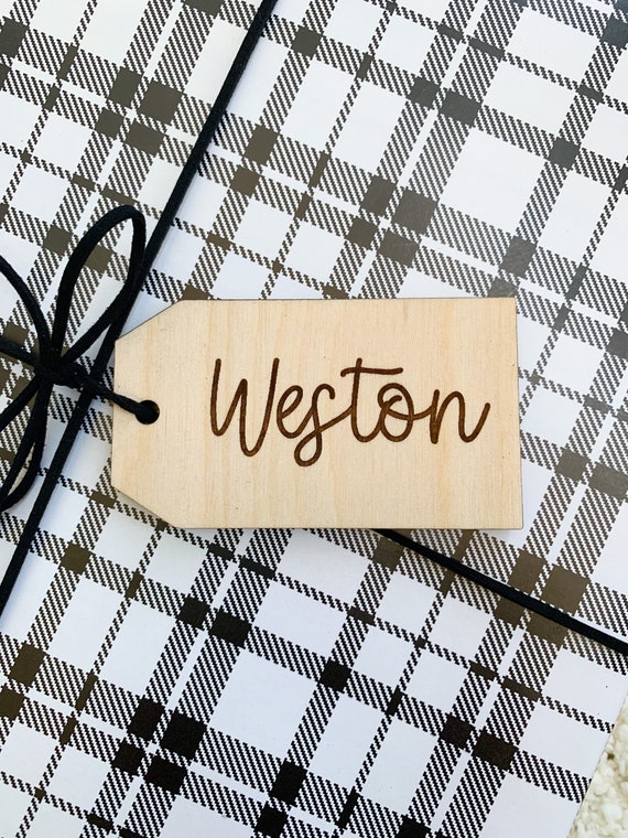 Personalized Wood Gift Tags Personalized Christmas Gift Tags Etsy