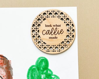 Personalisierter Look What I Made Magnet, personalisierter Magnet für Kinder, Geschenk für Mama, Geschenk für Kinder, Geschenk für Kinder