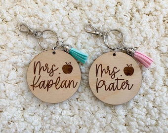 Etiqueta de bolsa de maestro, cordón de maestro personalizado, encanto de bolsa de maestro, regalo de maestro personalizado, regalo de apreciación del maestro, gifs de maestro personalizados