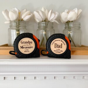 Personalized Tape Measure, Personalized Gifts for Dad, No One Measures up to You Tape Measure ...