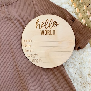 Signe de statistiques de naissance de bébé, faire-part de naissance, signe d’annonce de statistiques de naissance de bébé, accessoire photo de nouveau-né, signe de statistiques de bois de bébé, signe de bois de nouveau-né, panneau de bois de nouveau-né