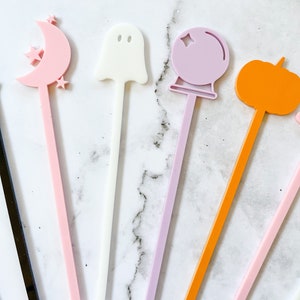 Halloween Swizzle Sticks, Halloween Drink Stirrer, Halloween Party Decor, Halloween Drinks, Fall home decor, Halloween kitchen decor