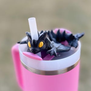 Fourth wing dragon straw topper, dragon Stanley topper, fourth wing stanley topper, dragon straw topper, dragon cup charm, dragon cup topper