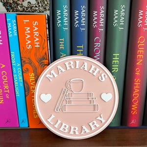 Personalized Library Sign, Bookshelf Sign, Bookish Decor, Library Decor, book nook sign, Bookshelf Decor, Book Sign, book lover reader gift