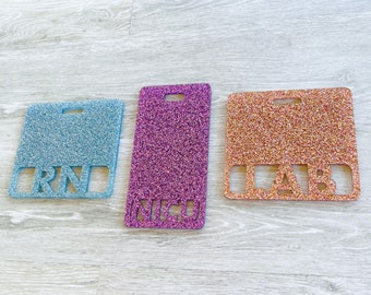 Custom badge buddy, Badge buddy ID holder, badge buddy nurse, RN Badge Buddy, Healthcare Worker Badge Tag, Nurse Badge Tag, custom badge tag