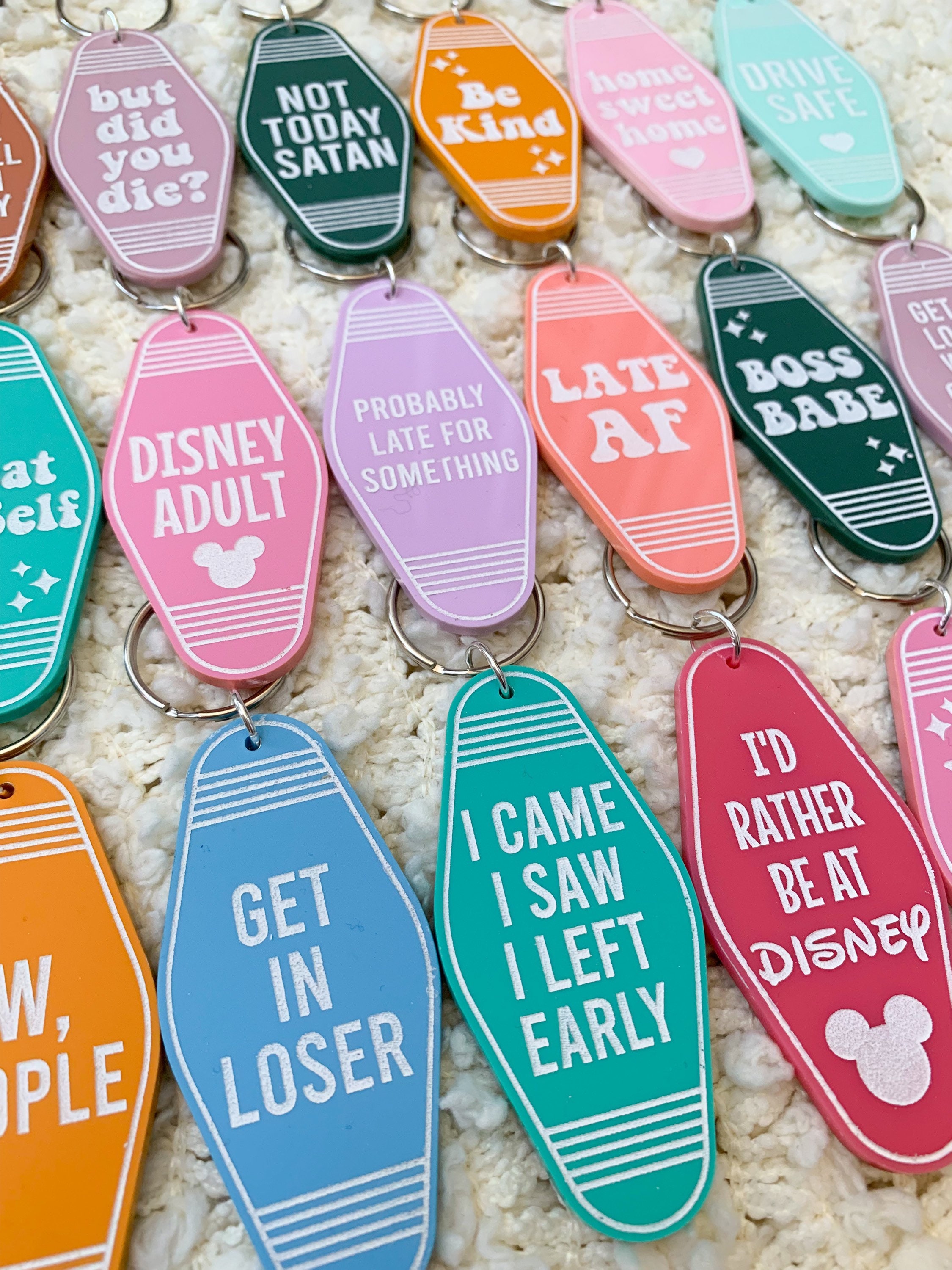 Retro Motel Keychains Cute Motel Keychains Motel Keychains Etsy Canada