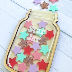 Star Reward Jar, Kids Reward Jar, Personalized Kids Reward Jar, Classroom Reward System, reward jar with tokens, chore chart, gifts for kids