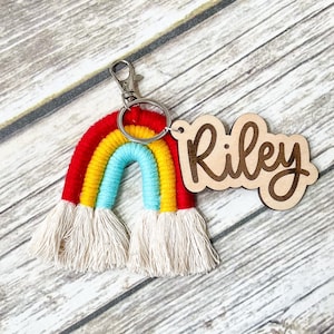 Diaper bag tag personalized, backpack tags, personalized bag tags, school tags, backpack name tag, backpack name keychain, wood name tags