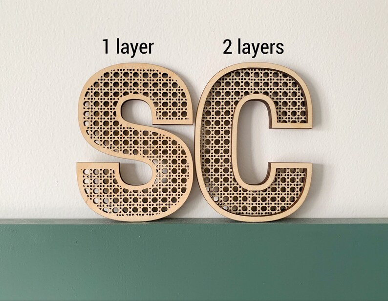 Rattan Letters Rattan Nursery Decor Boho Nursery Name Sign Etsy Australia