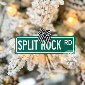 Street sign Christmas ornament, street name Christmas ornament, first home ornament, housewarming gift, keepsake ornament, moving present