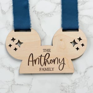 Mouse Ears Stroller Tag, Magical Stroller Family Tag, vacation name tag for stroller, mouse ears, Disney inspired stroller tag