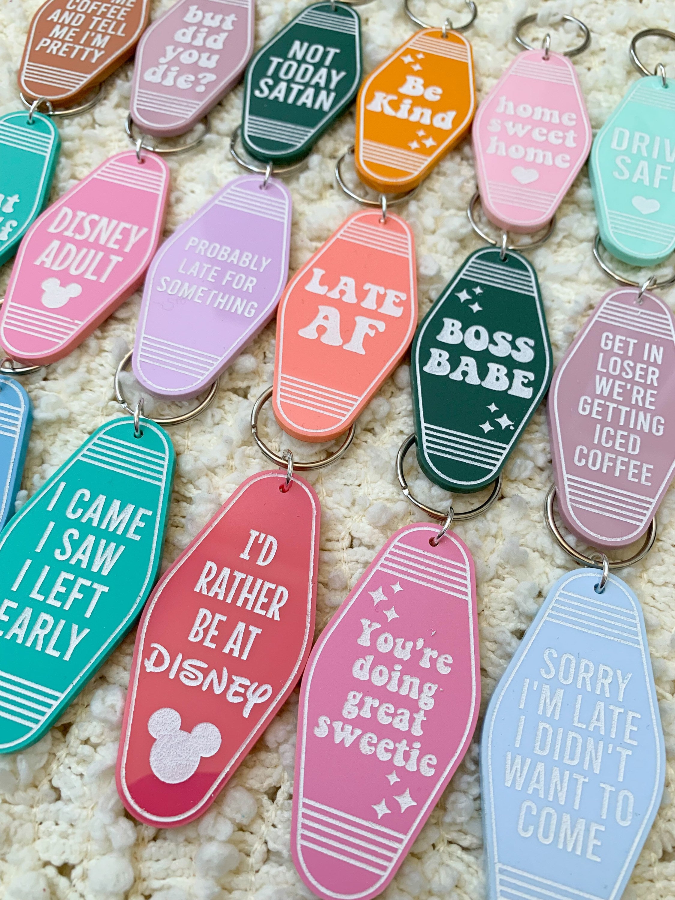 Retro Motel Keychains Cute Motel Keychains Motel Keychains Etsy Canada