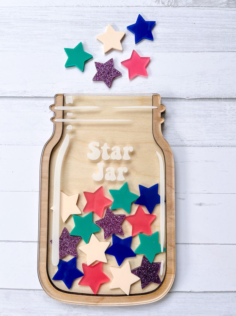 Star Reward Jar Kids Reward Jar Personalized Kids Reward Etsy