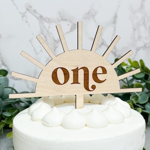 Boho Baby Cake Topper, Sun Cake Topper, First Birthday Cake Topper, Smash Cake Topper, first trip around the Sun cake, boho 1st birthday