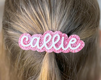 Fermagli per capelli con nome personalizzati, fiocchi per capelli con nome, fermaglio personalizzato, fiocco per capelli personalizzato, fermaglio a artiglio, fermagli per capelli con nome, fermagli per capelli per ragazze